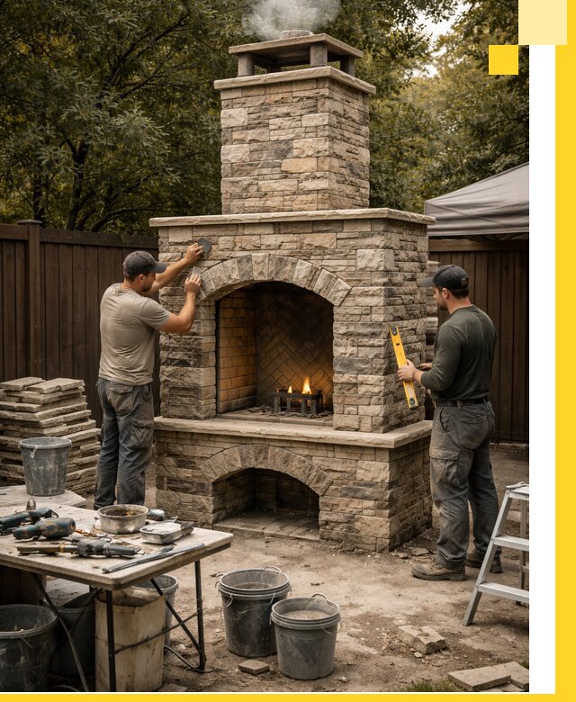 Проектирование и установка уличных каминов в Шадринске