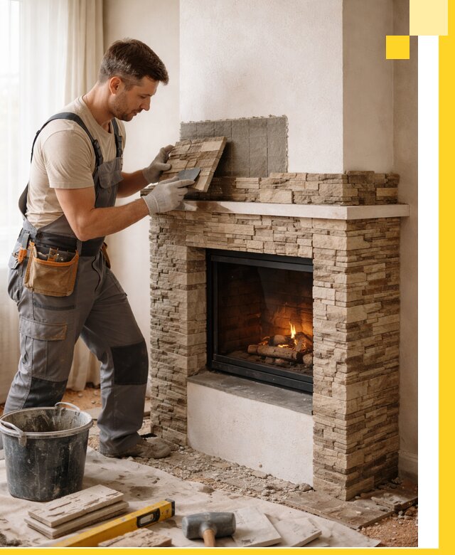 Изготовление и монтаж каминов для дома под ключ в Шадринске