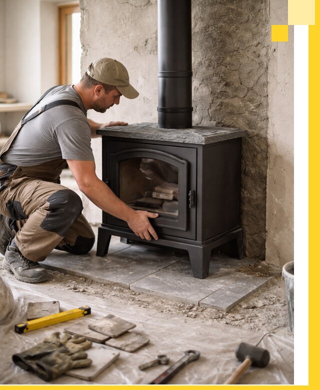 Профессиональный монтаж печей и каминов в Шадринске под ключ