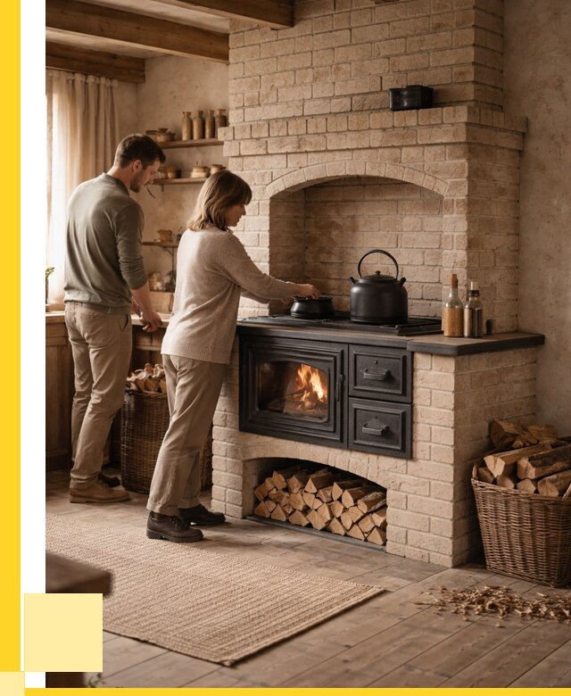 Печи с плитой в Шадринске от 46535 р. | ЭриданШдр — кирпичная печь