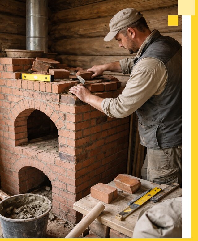 Изготовление и установка русских печей в Шадринске под ключ