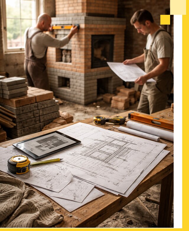 Проекты печей и каминов с индивидуальным дизайном в Шадринске