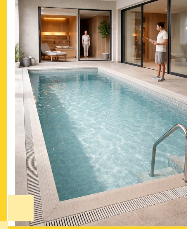 Отделка бассейна пленкой ПВХ в Шадринске от 3619 р. - ЭриданШдр