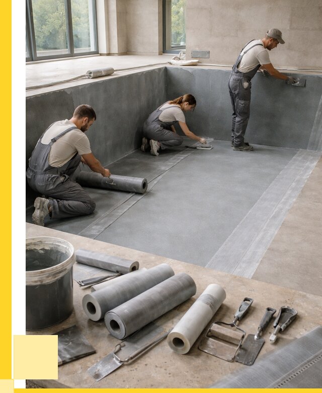 Гидроизоляция бассейнов в Шадринске от 2068 р., ЭриданШдр