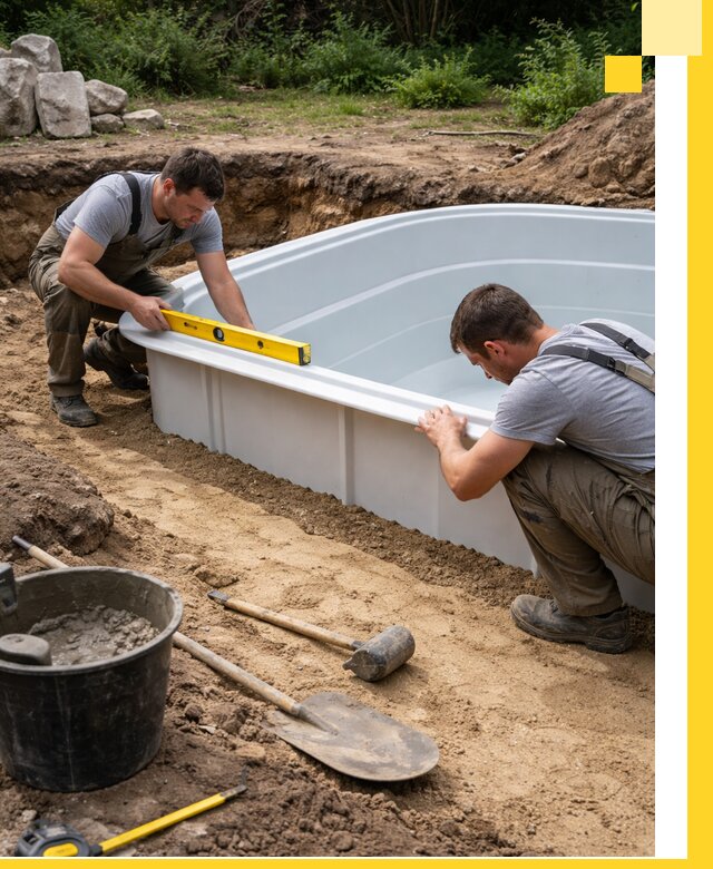 Производство и установка пластиковых бассейнов в Шадринске под ключ