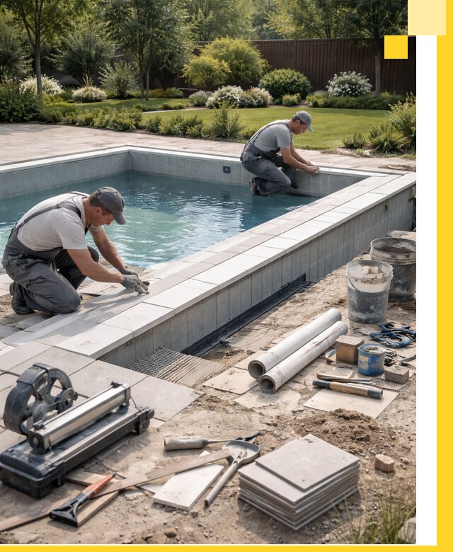 Строительство открытых бассейнов под ключ в Шадринске профессионально