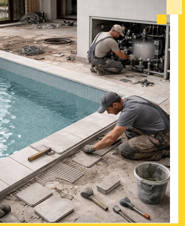 Строительство и монтаж бассейнов в коттедже в Шадринске