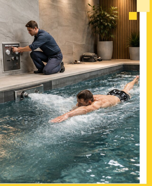 Проектирование и монтаж бассейнов с противотоком в Шадринске