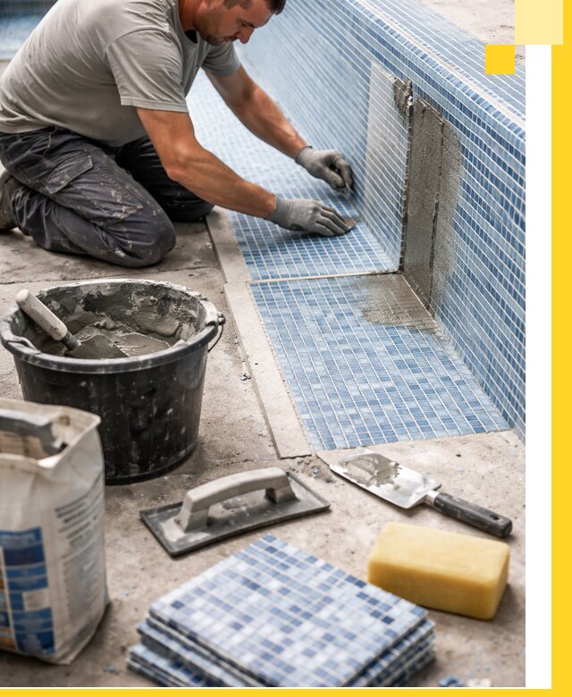 Укладка и ремонт мозаики для бассейнов под ключ в Шадринске