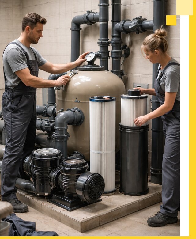 Фильтры и системы фильтрации для бассейнов в Шадринске