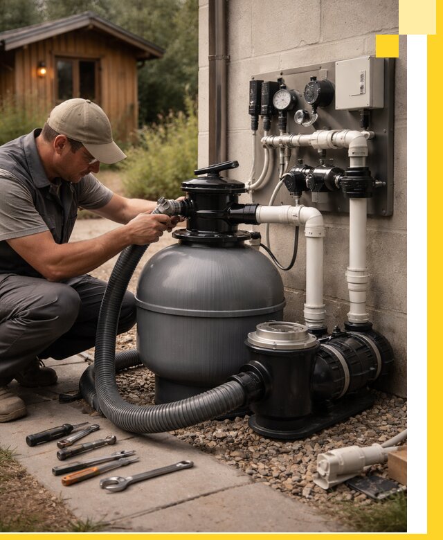 Продажа и монтаж фильтров и насосов для бассейнов в Шадринске