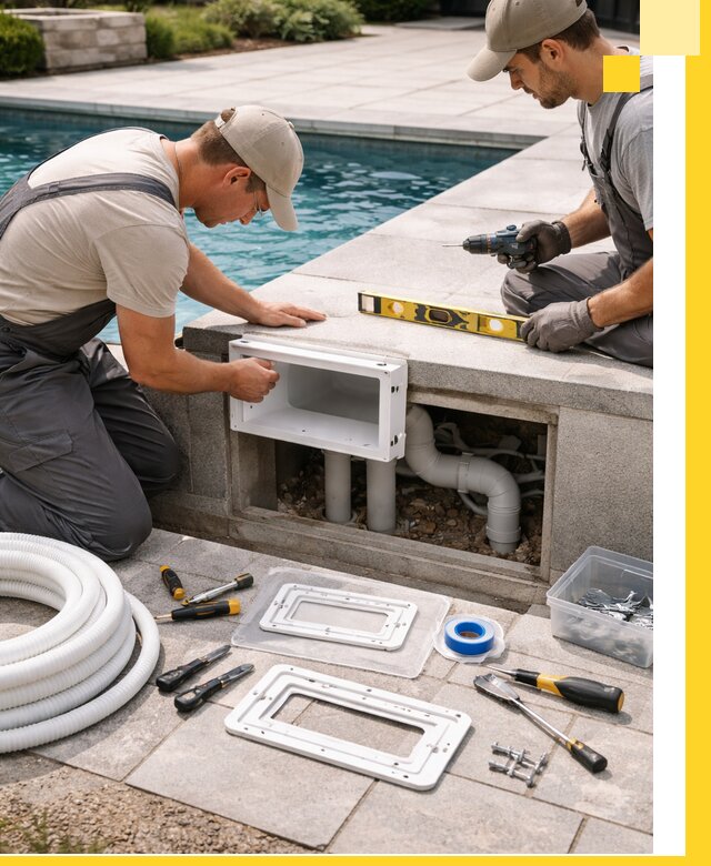 Поставка и установка скиммеров для бассейнов в Шадринске