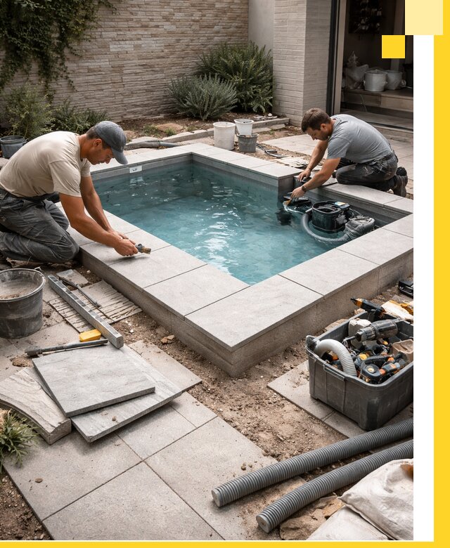 Мини бассейны под ключ в Шадринске, дизайн и установка