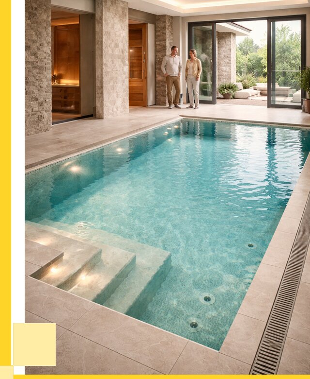 Бассейн во дворе в Шадринске: проект, отделка от 1240920 р. | ЭриданШдр