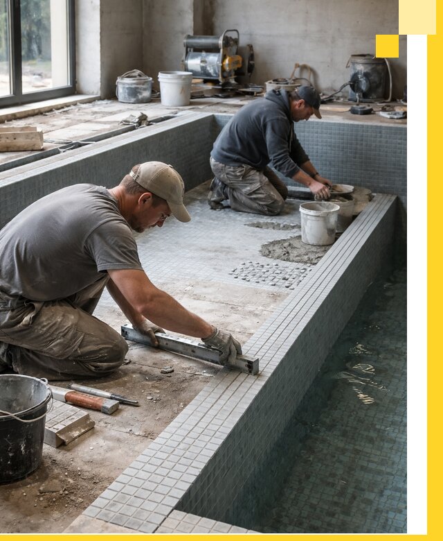 Строительство бассейна в частном доме в Шадринске под ключ