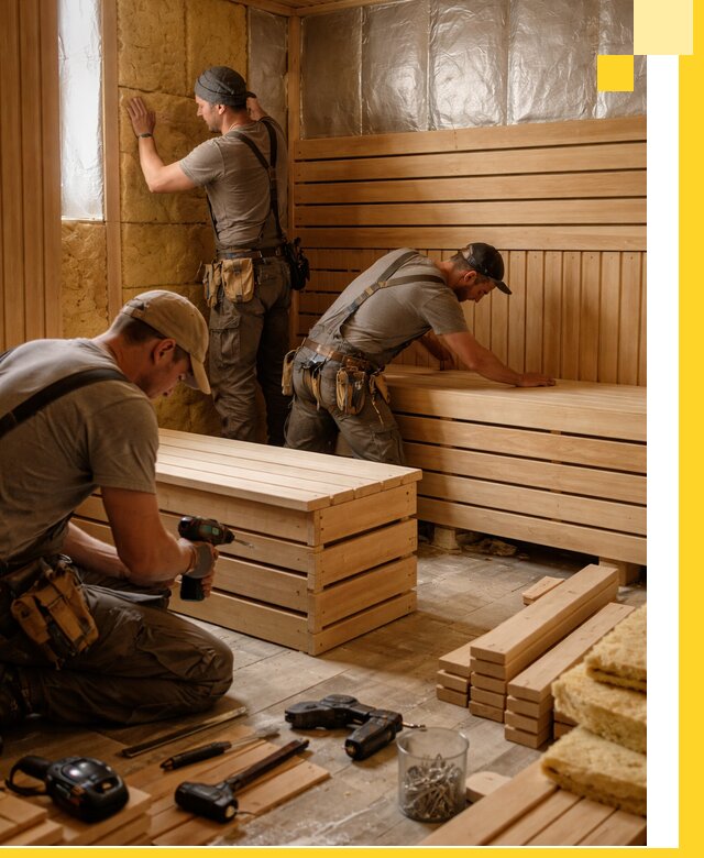 Профессиональное строительство саун под ключ в Шадринске