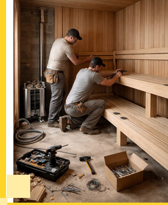 Монтаж саун под ключ в Шадринске от 124092 р. | ЭриданШдр