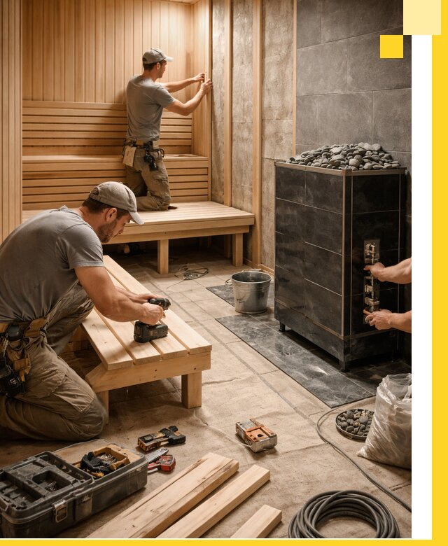 Дизайн и строительство интерьерных саун под ключ в Шадринске
