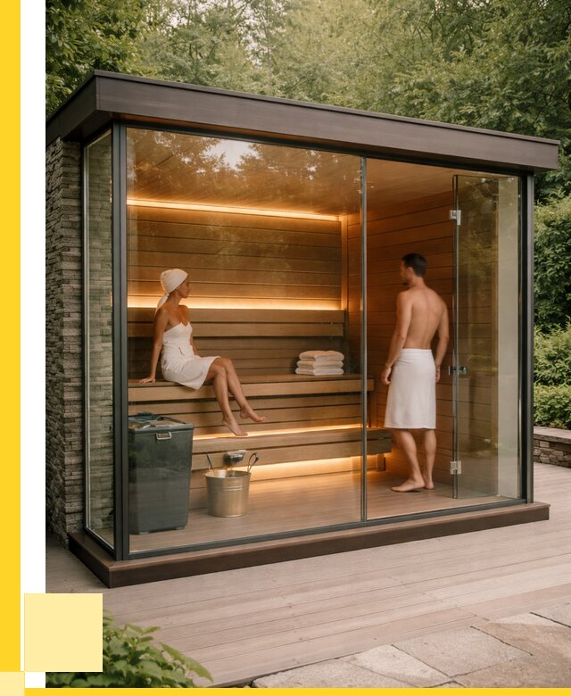 Сауна стеклянная и двери для сауны в Шадринске от 258525 р. | ЭриданШдр