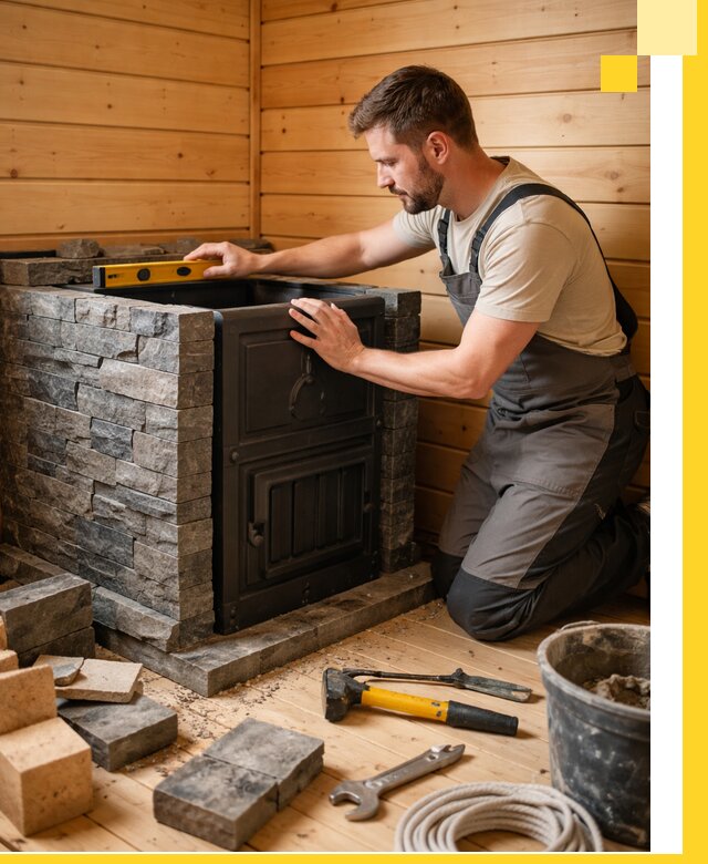 Производство и установка печей для саун под ключ в Шадринске