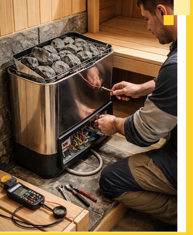 Продажа и установка электрокаменок для саун в Шадринске