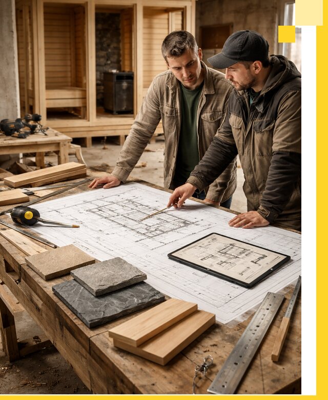 Проекты бань под ключ и планы строительства в Шадринске