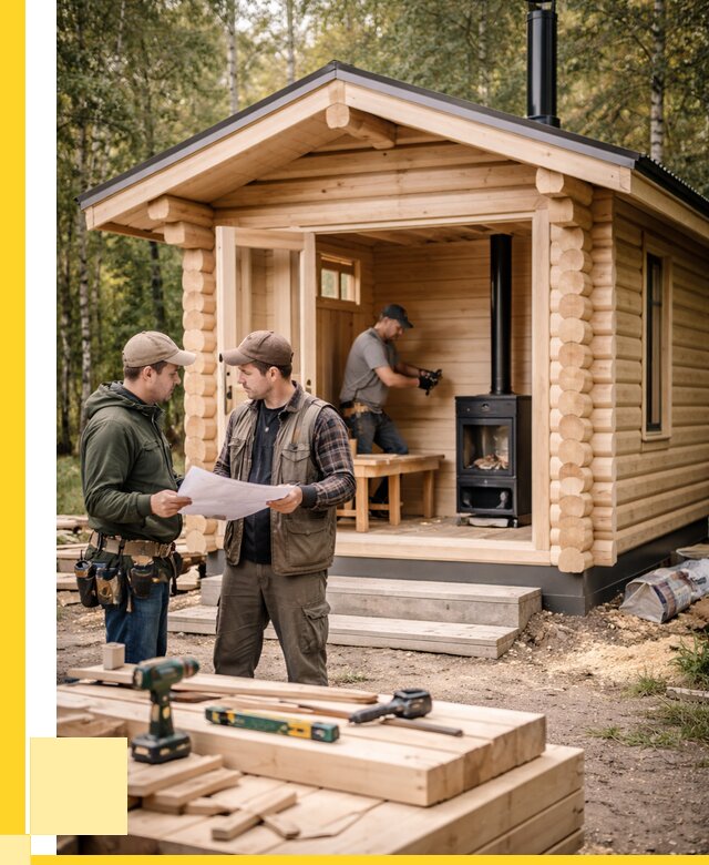 Монтаж бань под ключ в Шадринске — от 206820 р. | ЭриданШдр