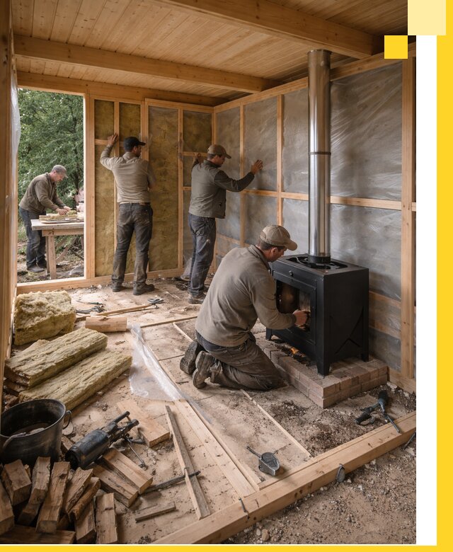 Профессиональный монтаж бань под ключ в Шадринске для дома