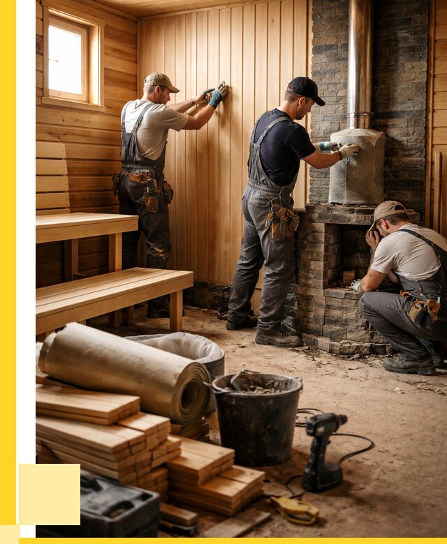 Ремонт бань под ключ в Шадринске от 46535 р. | ЭриданШдр