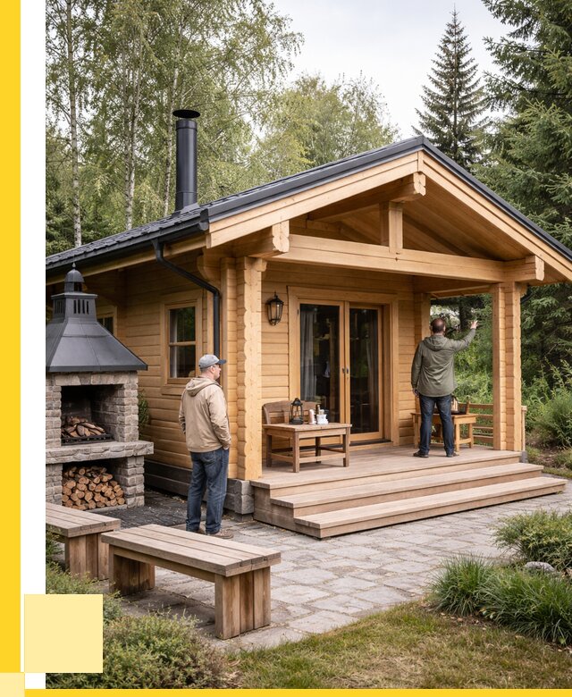 Деревянные бани под ключ в Шадринске от 465345 р. | ЭриданШдр