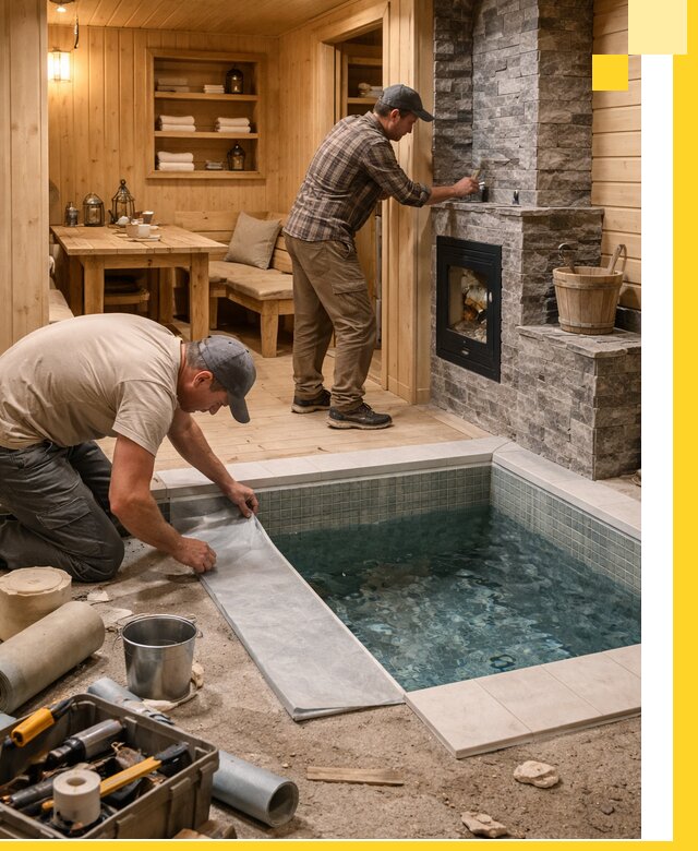 Строительство бань с комнатой отдыха под ключ в Шадринске