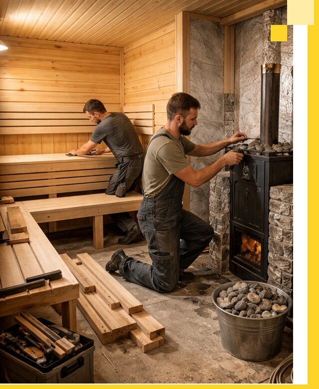 Дизайн и строительство интерьеров бань под ключ в Шадринске