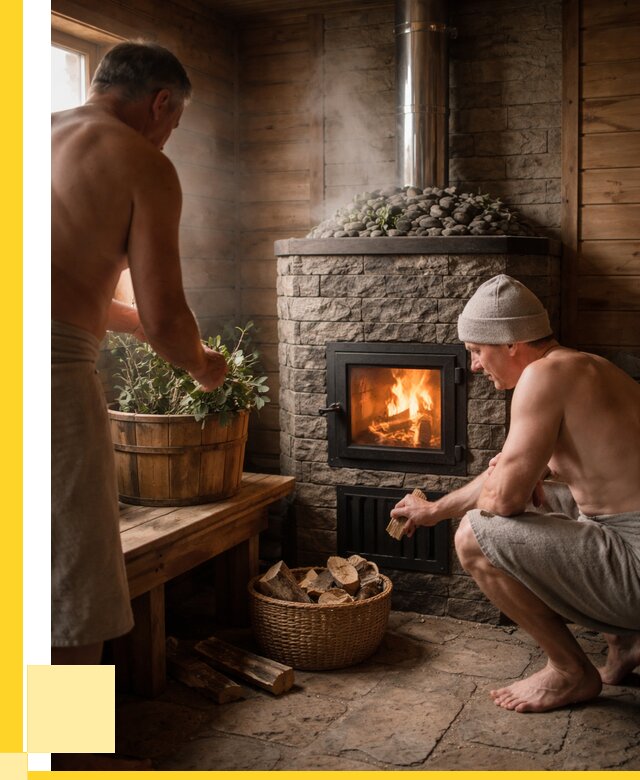 Банные печи под ключ в Шадринске от 46535 р. | ЭриданШдр кирпичная