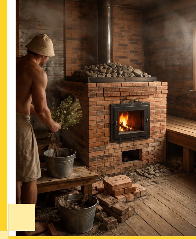 Кирпичные банные печи в Шадринске от 93069 р. | ЭриданШдр