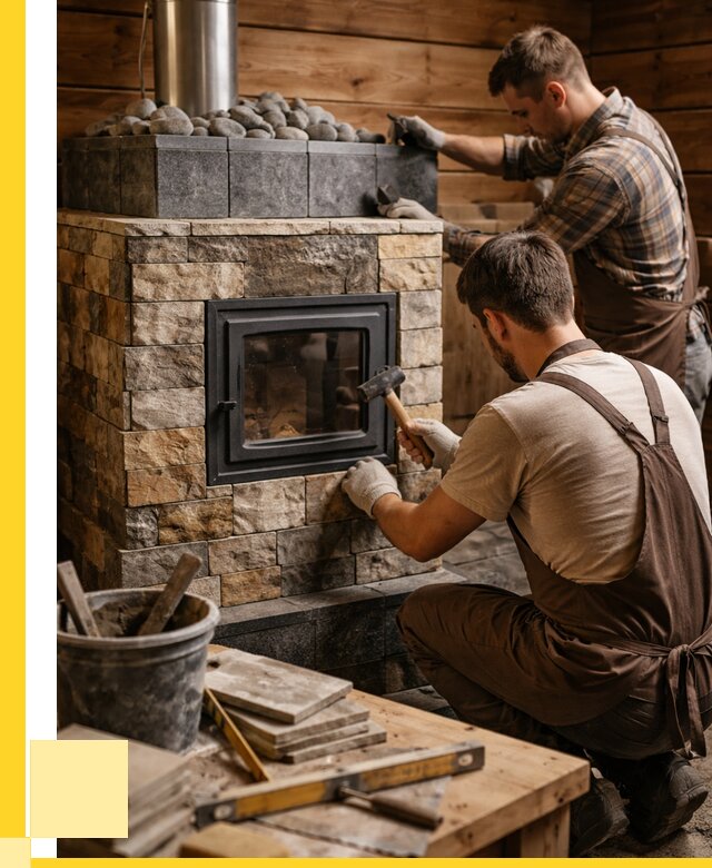 Облицовка банной печи в Шадринске от 15512 р. | ЭриданШдр