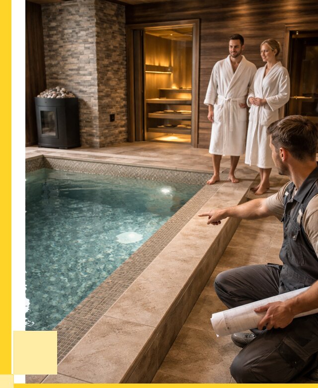 Проект бани с бассейном под ключ в Шадринске от 67217 р. | ЭриданШдр