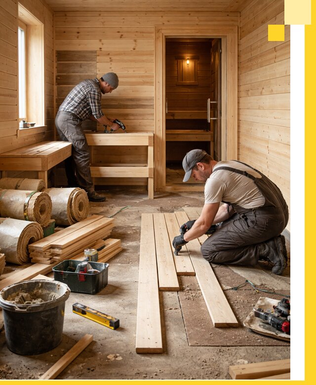 Индивидуальный проект бани с комнатой отдыха под ключ в Шадринске