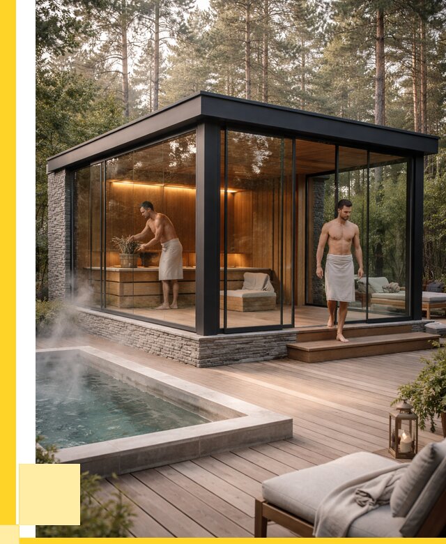 Стеклянные бани и двери в Шадринске от 465345 р. | ЭриданШдр