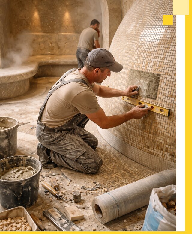 Хамам под ключ в Шадринске: проектирование, строительство, отделка