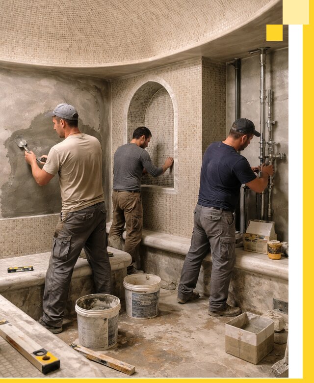 Профессиональный монтаж хамамов под ключ в Шадринске с гарантией