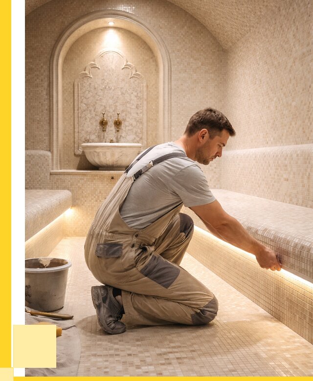 Отделка хамамов под ключ в Шадринске от 5688 р. | ЭриданШдр