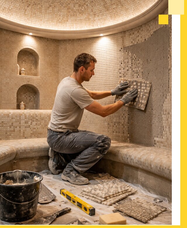 Устройство и монтаж домашнего хамама под ключ в Шадринске