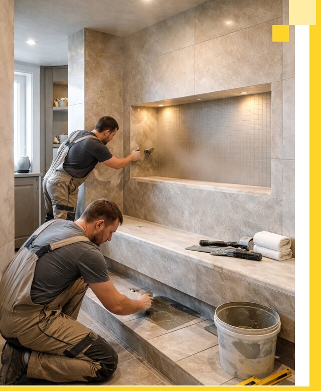 Профессиональное строительство хамама в квартире в Шадринске