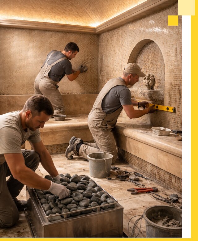 Проектирование и строительство хамама и сауны в Шадринске