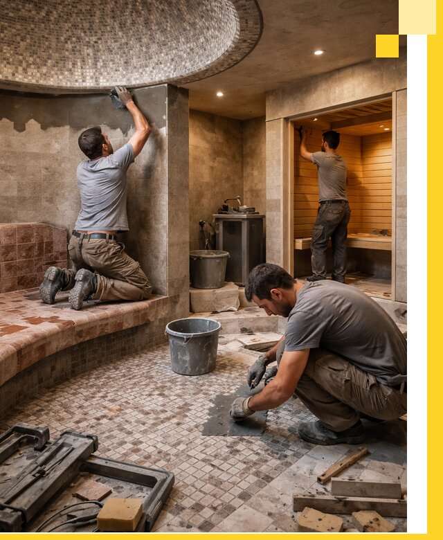 Проект и строительство хамама бани и сауны под ключ в Шадринске