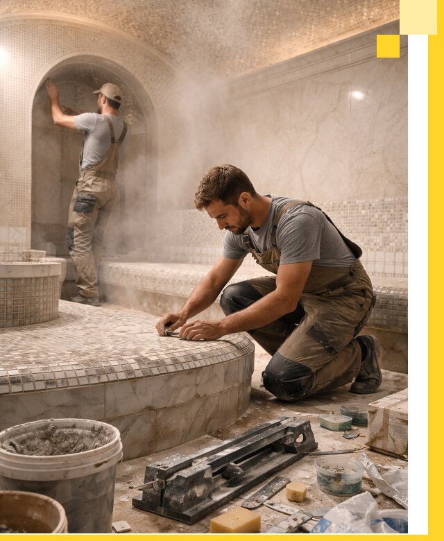 Профессиональный дизайн хамама и SPA под ключ в Шадринске