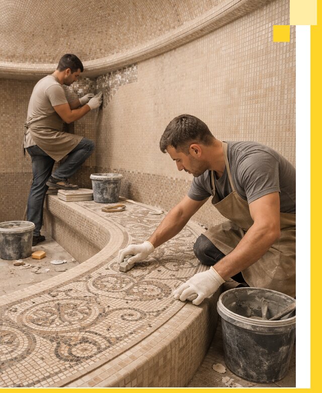 Плитка для хамама в Шадринске, укладка, подбор и поставка